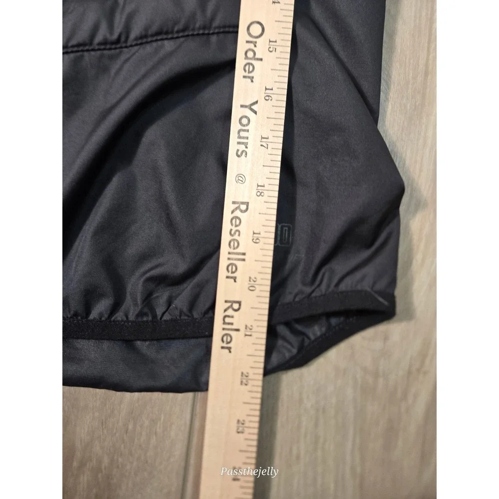 Nike Running Puffer Vest Womens Small Black Full Zip‎ Lightweight Quilted Swoosh